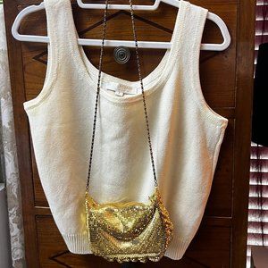 Gold Mesh Chain Vintage Purse